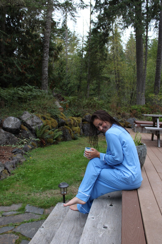 Luxe Lounge Set / sky blue